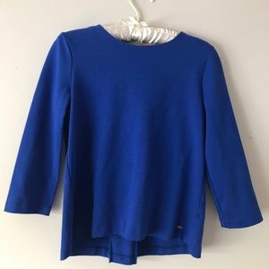 Long sleeve blue shirt